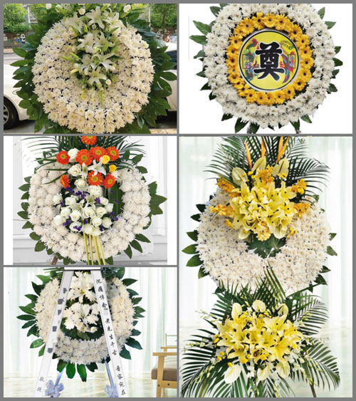 湖北孝感市大悟县阳平镇红升村花圈速递